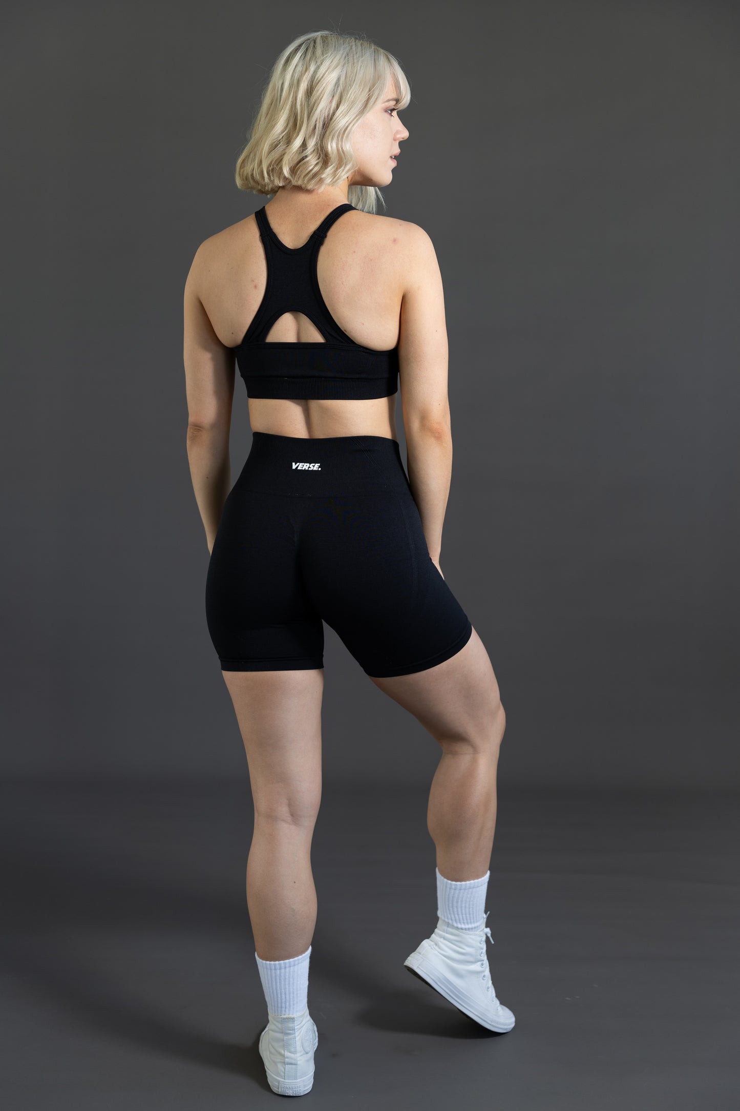 activewear australia black scrunch bum shorts