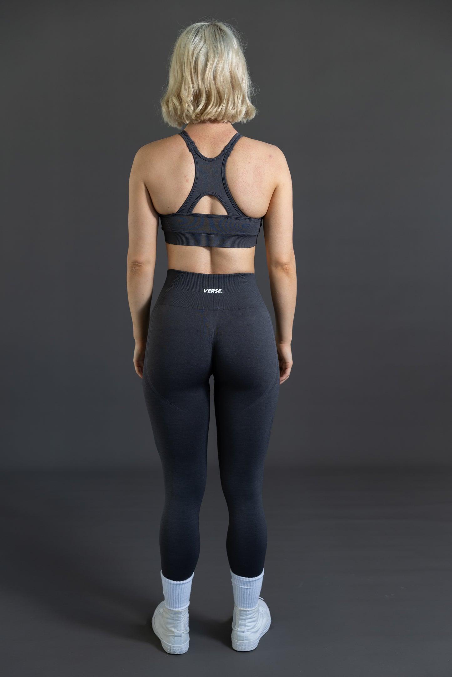 australia activewear set grey scrunch bum leggings